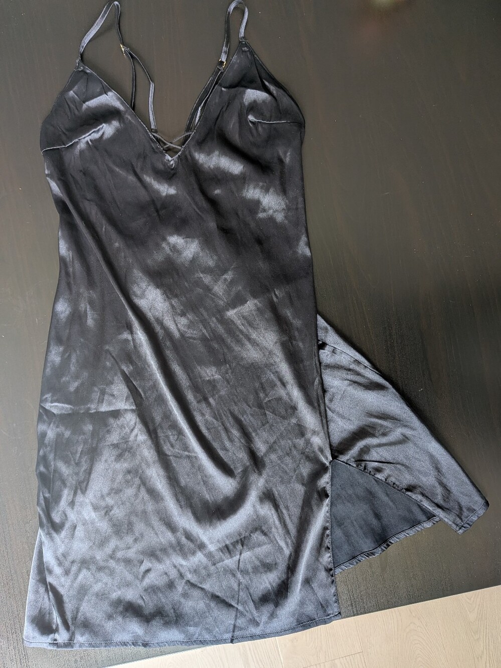 💕 La Senza Black Slip Dress Nightgown